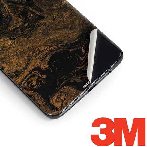 Gold and Black Marble Galaxy S9 Plus Skin