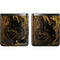 Gold and Black Marble Galaxy Z Flip Skin