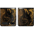 Gold and Black Marble Galaxy Z Flip Skin