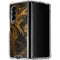 Gold and Black Marble Galaxy Z Fold4 5G Clear Case