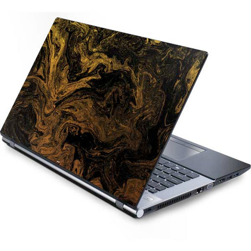 Gold and Black Marble Generic Laptop Skin