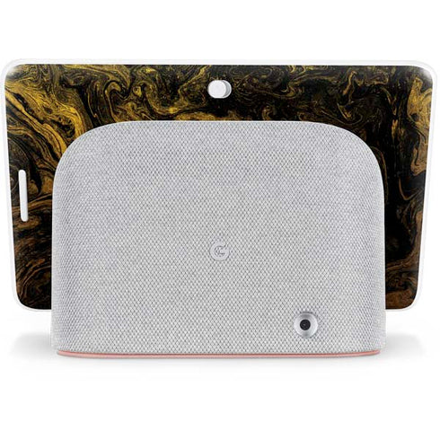Gold and Black Marble Google Home Hub Skin