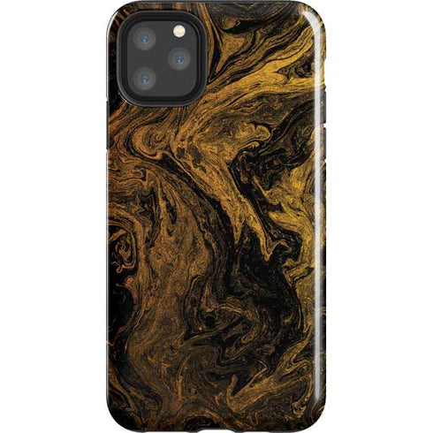 Gold and Black Marble iPhone 11 Pro Max Impact Case