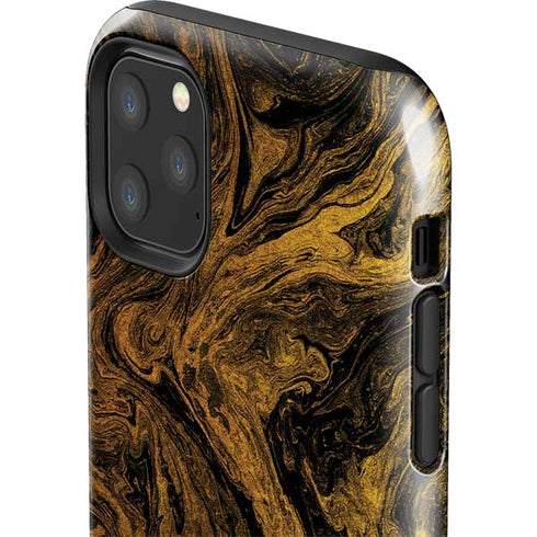 Gold and Black Marble iPhone 11 Pro Max Impact Case