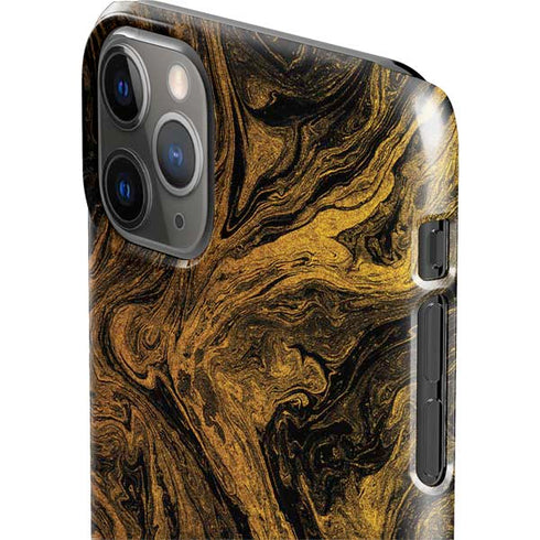 Gold and Black Marble iPhone 11 Pro Max Lite Case
