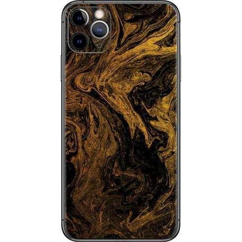 Gold and Black Marble iPhone 11 Pro Max Skin