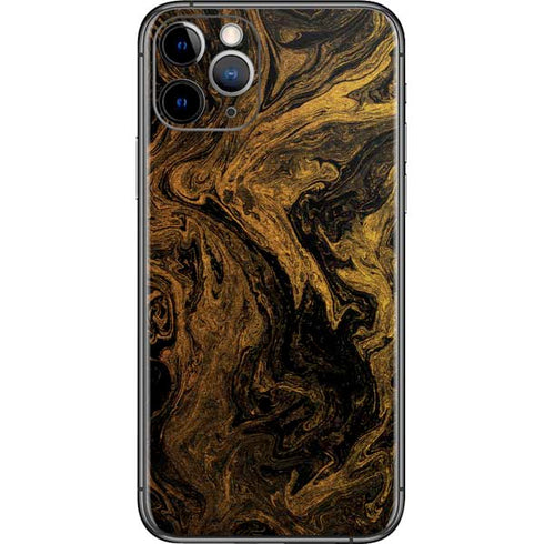Gold and Black Marble iPhone 11 Pro Skin