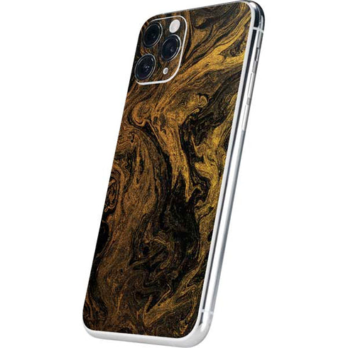 Gold and Black Marble iPhone 11 Pro Skin