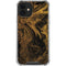 Gold and Black Marble iPhone 12 Clear Case