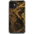 Gold and Black Marble iPhone 12 Clear Case