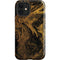 Gold and Black Marble iPhone 12 Impact Case