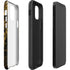 Gold and Black Marble iPhone 12 Impact Case