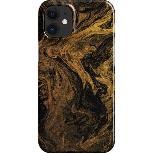 Gold and Black Marble iPhone 12 Mini Lite Case
