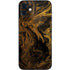 Gold and Black Marble iPhone 12 Mini Skin