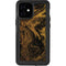 Gold and Black Marble iPhone 12 Mini Waterproof Case