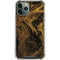 Gold and Black Marble iPhone 12 Pro Clear Case