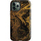 Gold and Black Marble iPhone 12 Pro Impact Case