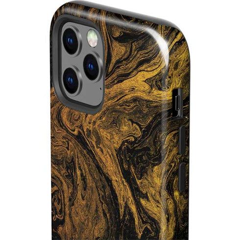 Gold and Black Marble iPhone 12 Pro Max Impact Case