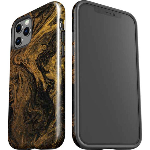 Gold and Black Marble iPhone 12 Pro Max Impact Case