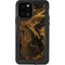 Gold and Black Marble iPhone 12 Pro Waterproof Case