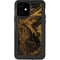 Gold and Black Marble iPhone 12 Waterproof Case