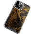 Gold and Black Marble iPhone 13 Pro Clear Case