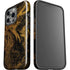Gold and Black Marble iPhone 13 Pro Impact Case