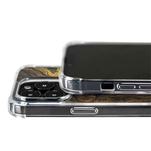 Gold and Black Marble iPhone 13 Pro MagSafe Case