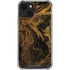 Gold and Black Marble iPhone 14 Clear Case