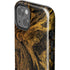 Gold and Black Marble iPhone 15 Plus Impact Case