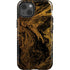 Gold and Black Marble iPhone 15 Impact Case