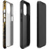 Gold and Black Marble iPhone 15 Impact Case