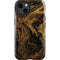 Gold and Black Marble iPhone 14 Plus Impact Case
