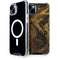 Gold and Black Marble iPhone 15 Plus MagSafe Case