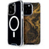 Gold and Black Marble iPhone 15 Pro MagSafe Case