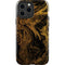 Gold and Black Marble iPhone 15 Pro Max Impact Case