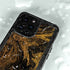 Gold and Black Marble iPhone 14 Pro Max Waterproof Case