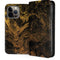 Gold and Black Marble iPhone 15 Pro Max Folio Case
