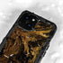 Gold and Black Marble iPhone 15 Waterproof Case