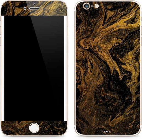 Gold and Black Marble iPhone 6/6s Plus Skin