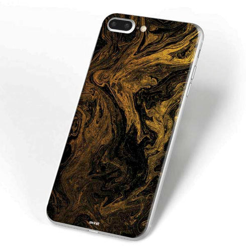 Gold and Black Marble iPhone 7 Plus Skin