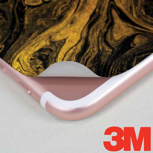 Gold and Black Marble iPhone 7 Skin