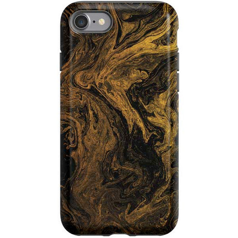 Gold and Black Marble iPhone SE (2nd & 3rd Gen) Pro Case