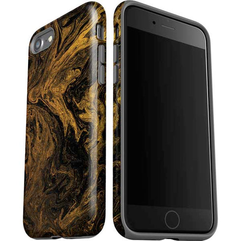 Gold and Black Marble iPhone SE (2nd & 3rd Gen) Pro Case