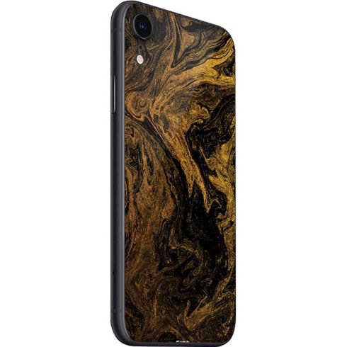 Gold and Black Marble iPhone SE (2nd & 3rd Gen) Skin