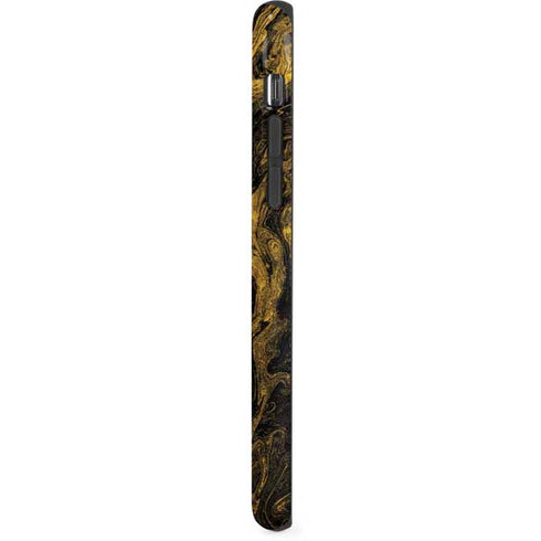 Gold and Black Marble iPhone X Pro Case