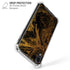 Gold and Black Marble iPhone XR Clear Case