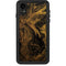 Gold and Black Marble iPhone XR Waterproof Case