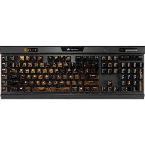 Gold and Black Marble K95 RGB PLATINUM Mechanical Gaming Keyboard Skin