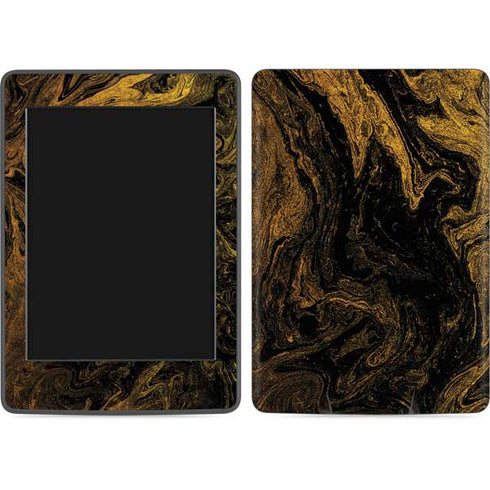 Gold and Black Marble Amazon Kindle Skin